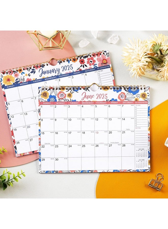 MaaIbok 2025 Wall Calendar - 2025 Calendar, 12 Months Hanging Calendar 2025, Jan 2025 - Dec 2025, 11" X 8.5", Spiral Binding, Julian Dates, Large Block, Notes, To-Do List, Thick Paper, Perfect For Organizing  - Image 2