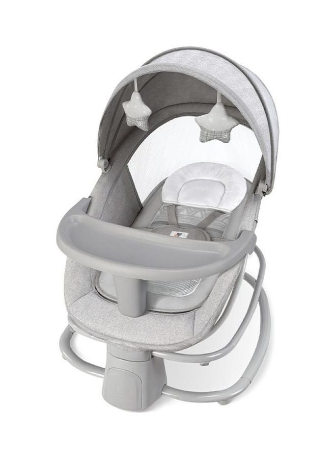 4 in 1 Baby Swing for Infant with Dinner Plate, Contro App on Your Phone and Adjustable Backrest, Adjustable Electric Rocking Chair - Image 1