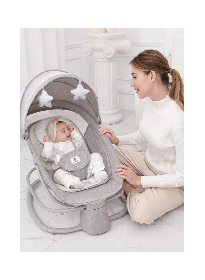 4 in 1 Baby Swing for Infant with Dinner Plate, Contro App on Your Phone and Adjustable Backrest, Adjustable Electric Rocking Chair - Image 2