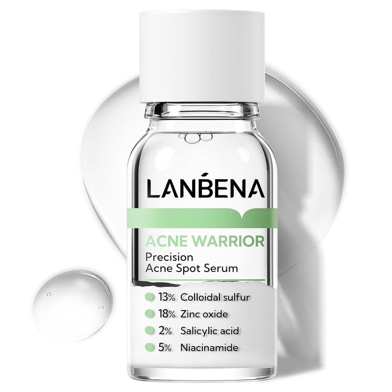 LANBENA LANBENA Precision Acne Spot Serum Acne Drying Lotion Overnight Acne Treatment For Face Dry Out Pimples Blemishes Zits And Clean Pores 042 Fl Oz 