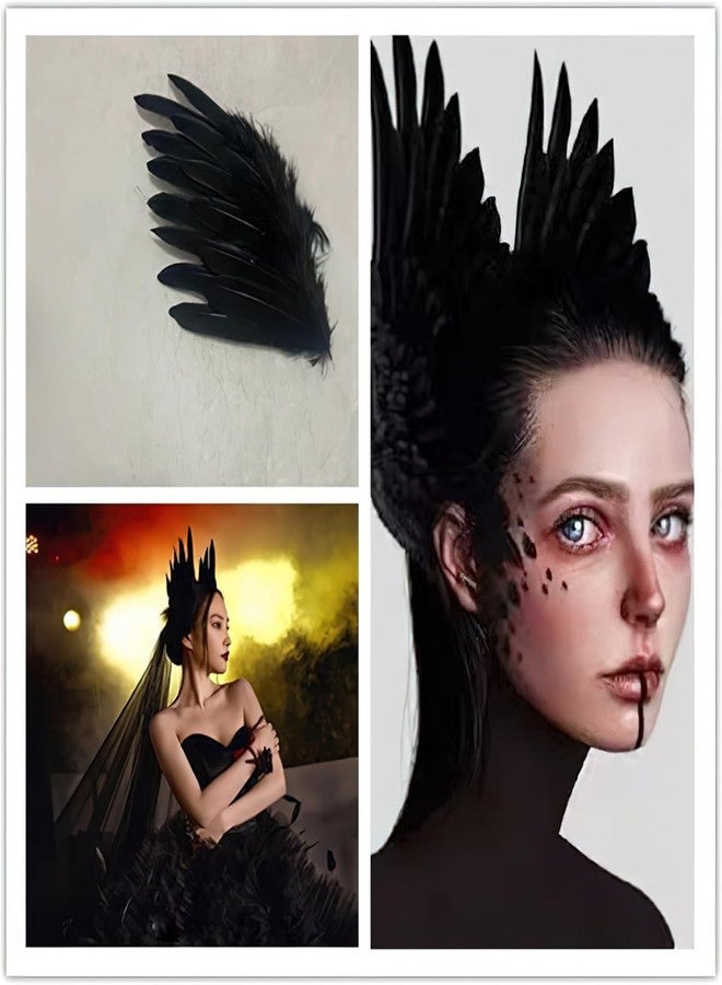 RUSTAMM Black Feather Hair Clip Artificial Swan Hairpin Headwear Ballet Style Hair Pins Festival Stage Performance Costume Hair Accessories - Image 4
