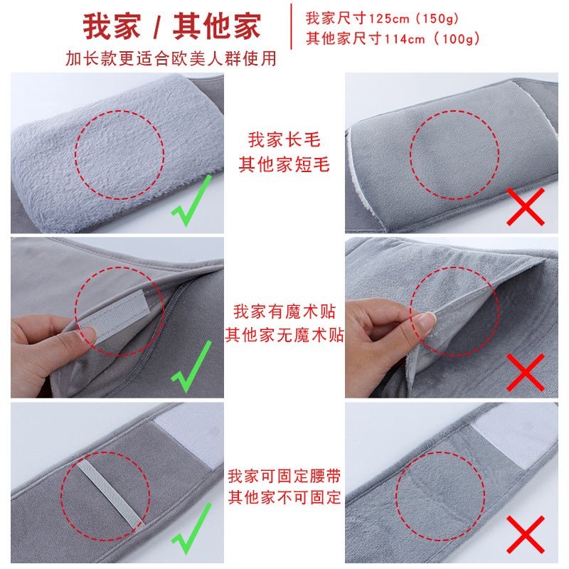 Spot Imitation Rabbit Plush Extended Waist Protector Water-Filled Water Bag Warms Belly Fills Water-Filled Pvc Water-Filled Water Bag - Image 4