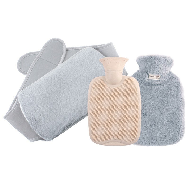 Spot Imitation Rabbit Plush Extended Waist Protector Water-Filled Water Bag Warms Belly Fills Water-Filled Pvc Water-Filled Water Bag - Image 1