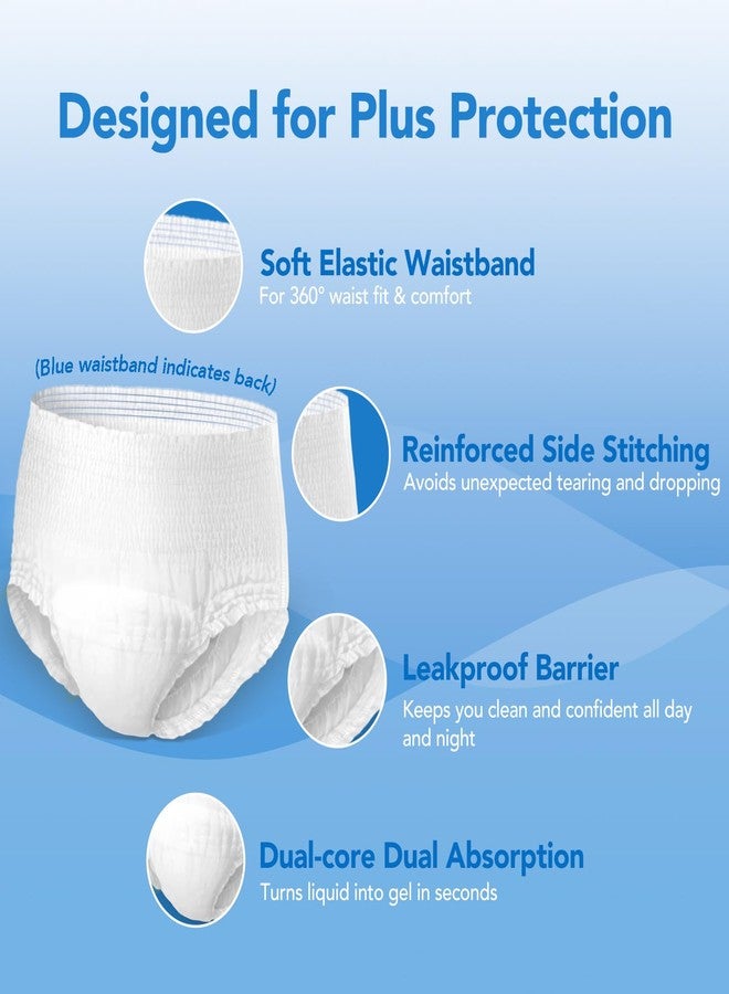 SUNKISS TrustPlus Unisex Incontinence Disposable Underwear, Heavy Absorbency, Barrier Leak Protection, Odor Control, 16 Count, Small/Medium - Image 5