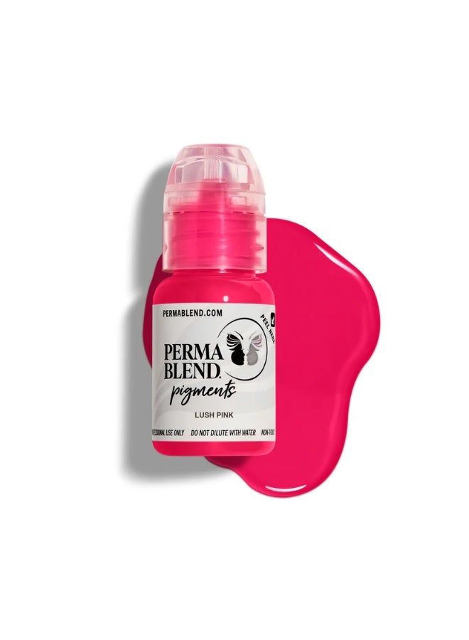 Perma Blend Lip Pigment – Perma Blend Lush Pink 15ml | Professional Permanent Makeup Lip Blush Tattoo Ink | High Retention, Vegan, True-to-Tone Healing Semi-Permanent Lip Color | SKU: PBLUP1/2 - Image 1