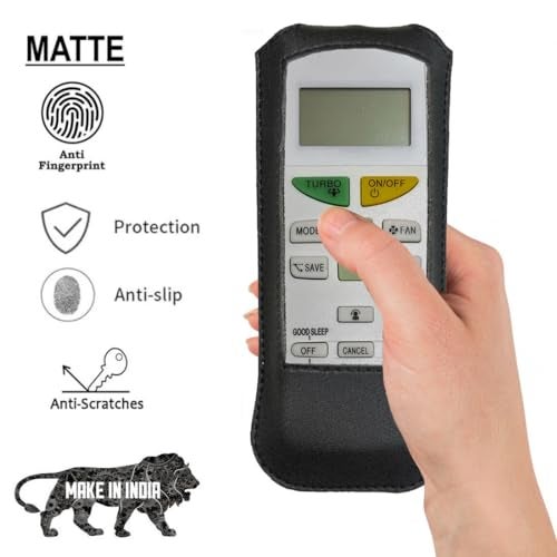 Zaoma Flip Cover Case Compatible with DAIKIN AC (AC-132B, AC-144) Remote Controller (Black) - Image 4