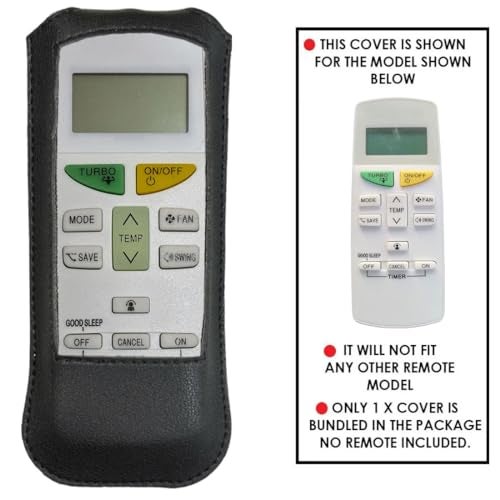 Zaoma Flip Cover Case Compatible with DAIKIN AC (AC-132B, AC-144) Remote Controller (Black) - Image 3