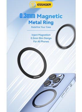 ESSAGER Magnetic Magsafe Metal Ring Device for Wireless Charging 2 Pieces Compatible with All Phones  - Image 5