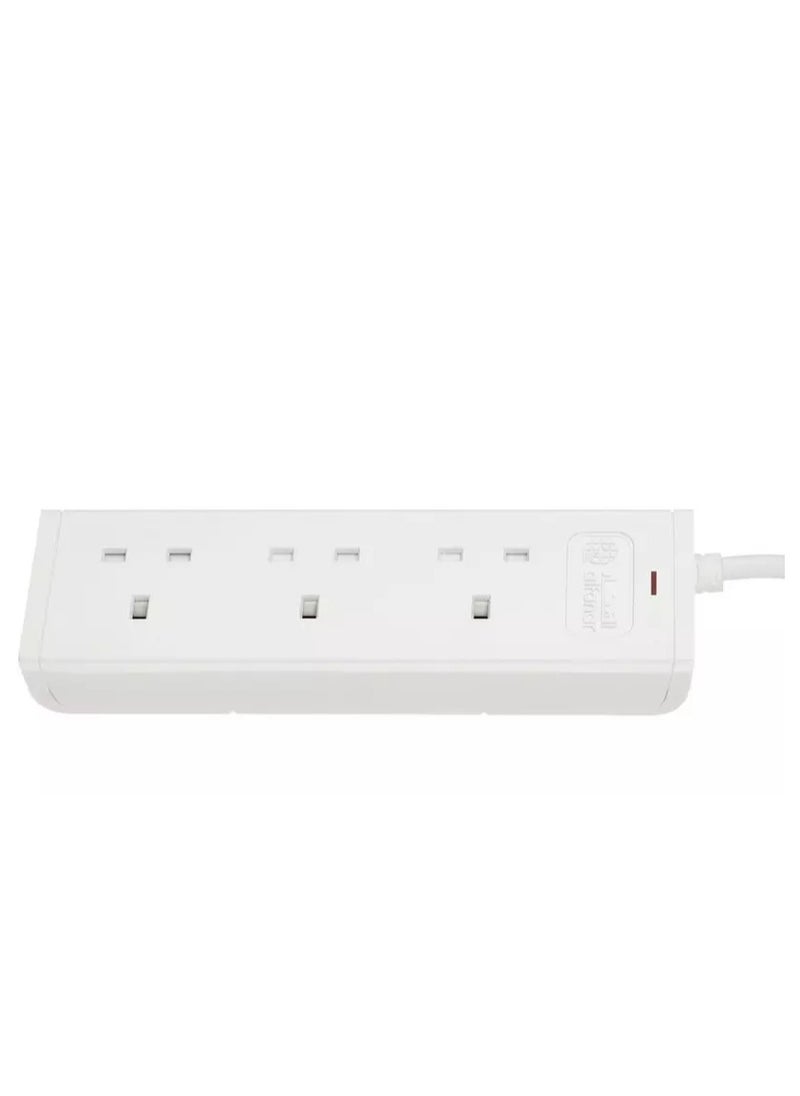 alfanar - AL FANAR 13A Cord Extension 3 Sockets 3 Meters with Overload protection for more safety - Image 1