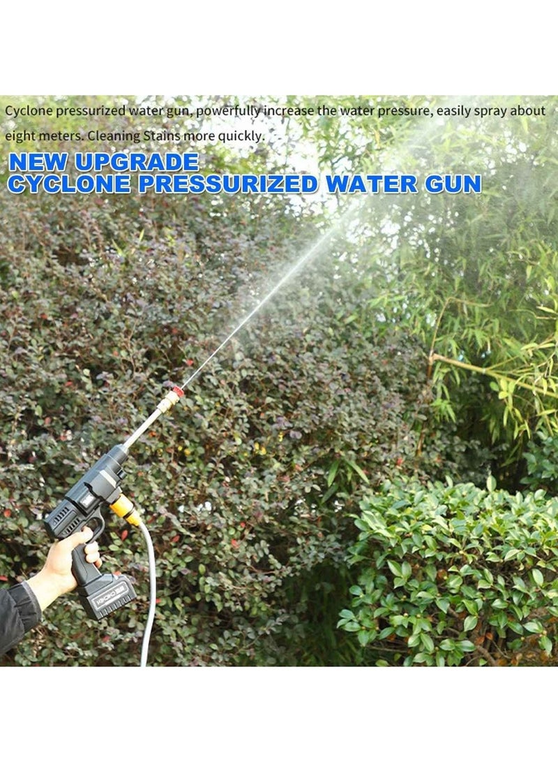 48V Cordless Portable Washer Electric High Pressure Cleaner Machine 200W 30Bar Lithium Handheld Car Cleaning Device With Foam Generator Nozzle Water Pump (Case Pack - EU Plug) - Image 3