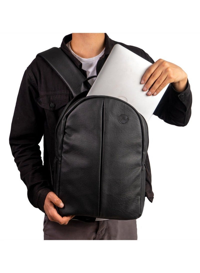 Ar supply Ar Back Slim by Arij Bags | Laptop Backpack, Slim Design, Dedicated Laptop Compartment, Outer Pockets, Work, University and Daily Use (42 × 27 × 9 cm) (Black) - Image 3
