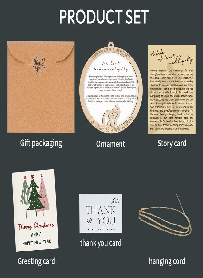 Sensemory Friendship Elephant Ornament with Story Card, Sisterhood Elephant Ornament for Women Tribe, Friendship Gifts for Best Friends and Sisters, Unique Elephant Ornament for Special Bond (Loyalty) - Image 5