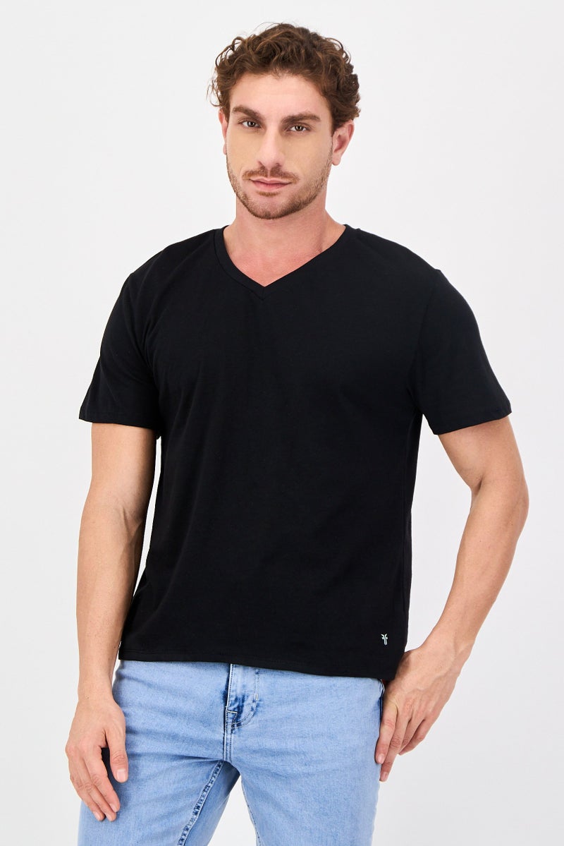 Frye Men 4 Pieces Crew Neck Brand Logo Short Sleeve T-Shirt, Multicolor - Image 5