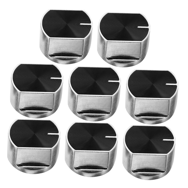 Universal Gas Stove Knobs Replacement Set Of 8 Black Durable Ergonomic Control Handles - Image 2