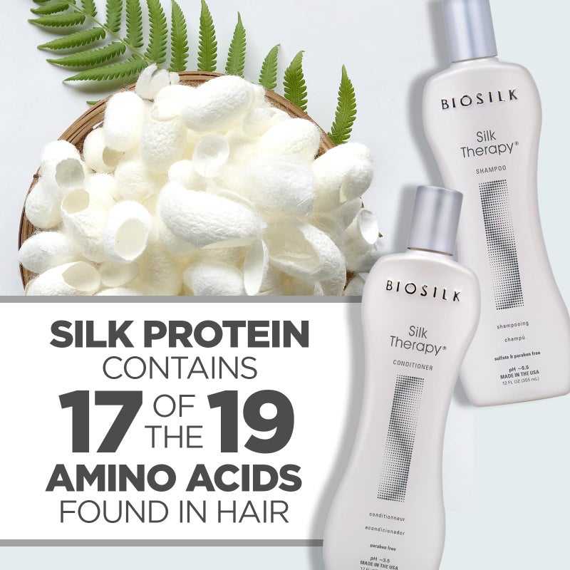 BIOSILK مجموعة شامبو وبلسم سيلك ثيرابي دو من BIOSILK - 12 أونصة سائلة (عبوة من قطعتين) - Image 5