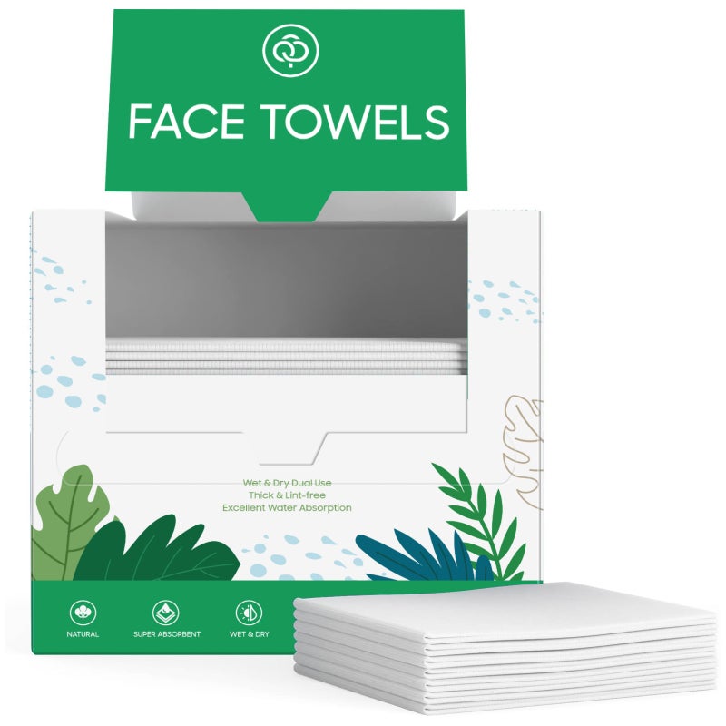 Boxed face towel Household disposable cotton towel Thickened absorbent makeup remover towel - Image 4