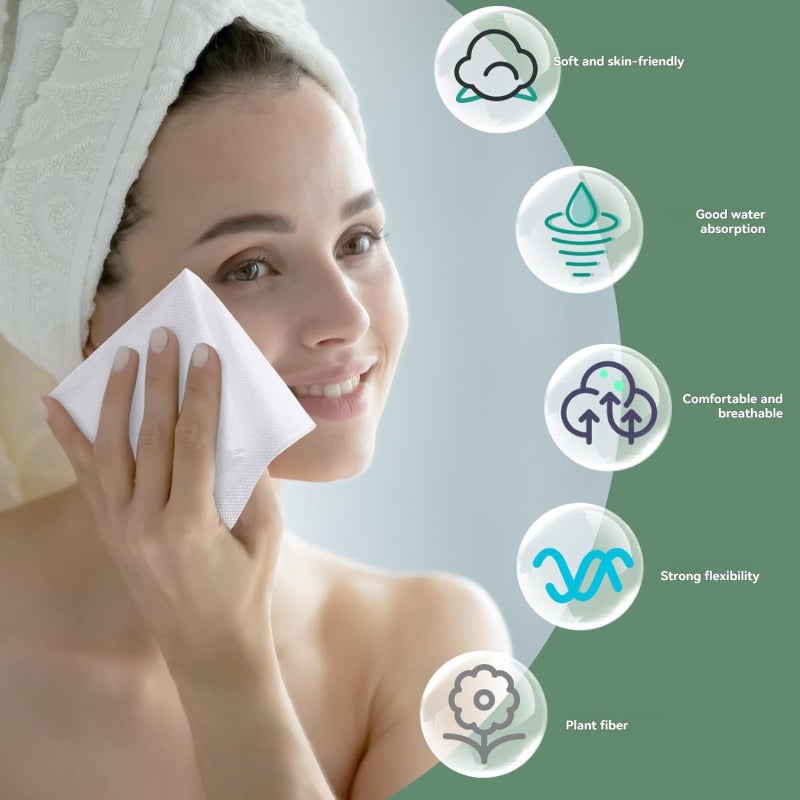 Boxed face towel Household disposable cotton towel Thickened absorbent makeup remover towel - Image 3