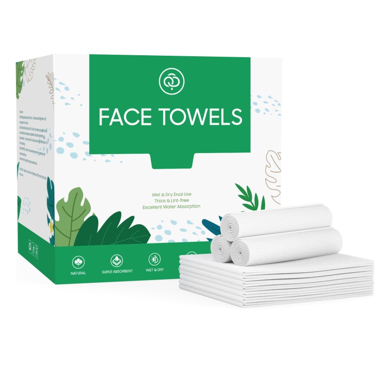 Boxed face towel Household disposable cotton towel Thickened absorbent makeup remover towel - Image 1
