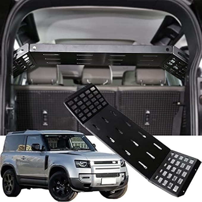 rayihni Interior Rear Cargo Rack Luggage Storage Carrier Solid Metal Trunk Shelf for Land Rover Defender 110 2020-2022, Interior Accessories - Image 1