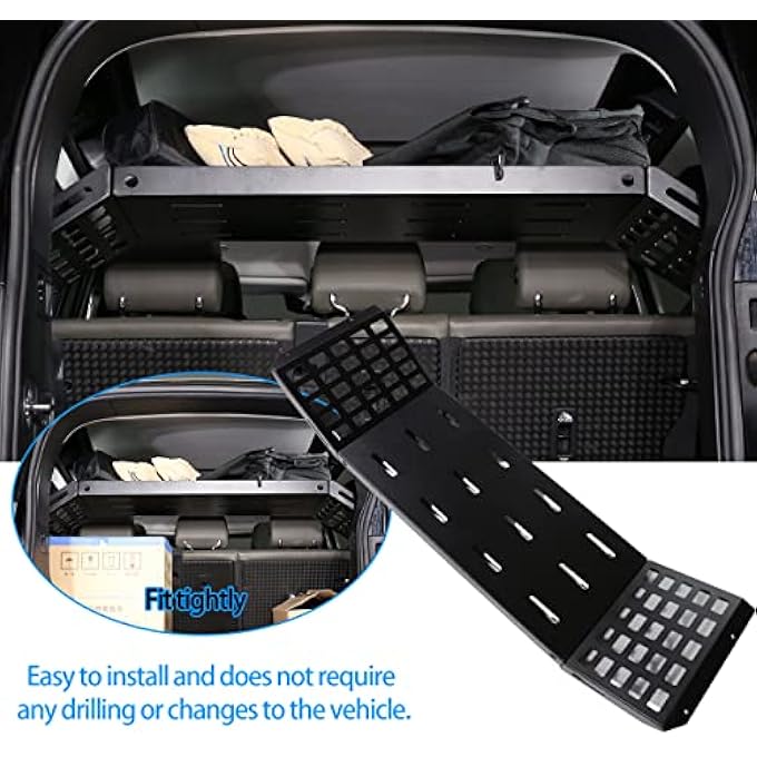 rayihni Interior Rear Cargo Rack Luggage Storage Carrier Solid Metal Trunk Shelf for Land Rover Defender 110 2020-2022, Interior Accessories - Image 3