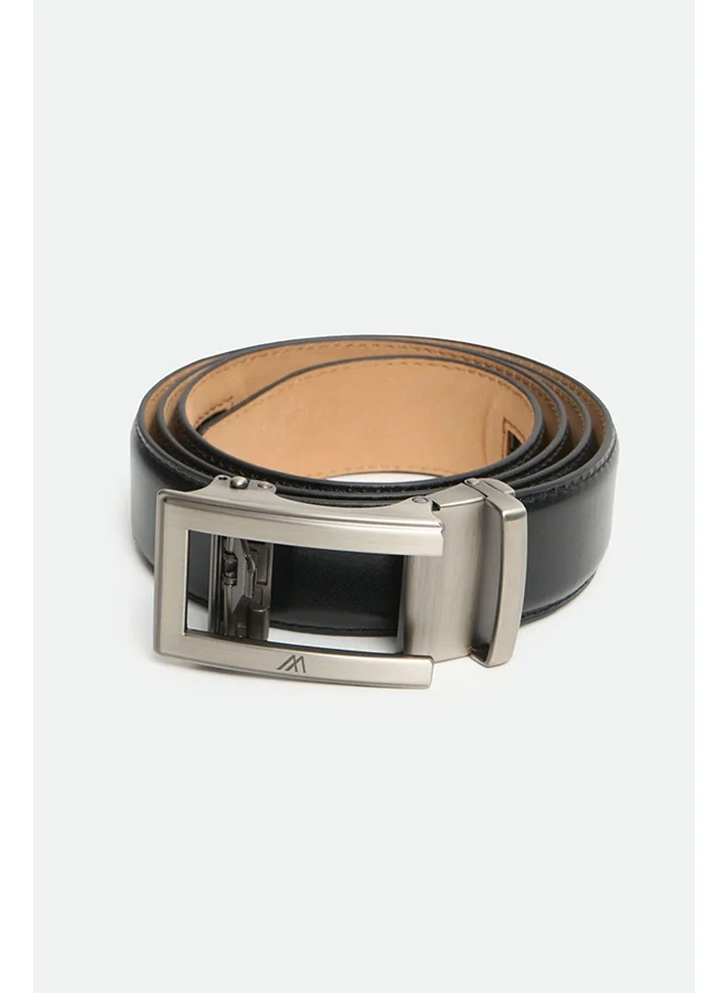 تكلف The Helm Signature Leather Gift Set – Belt & Wallet · Black/Black with Blue Accent