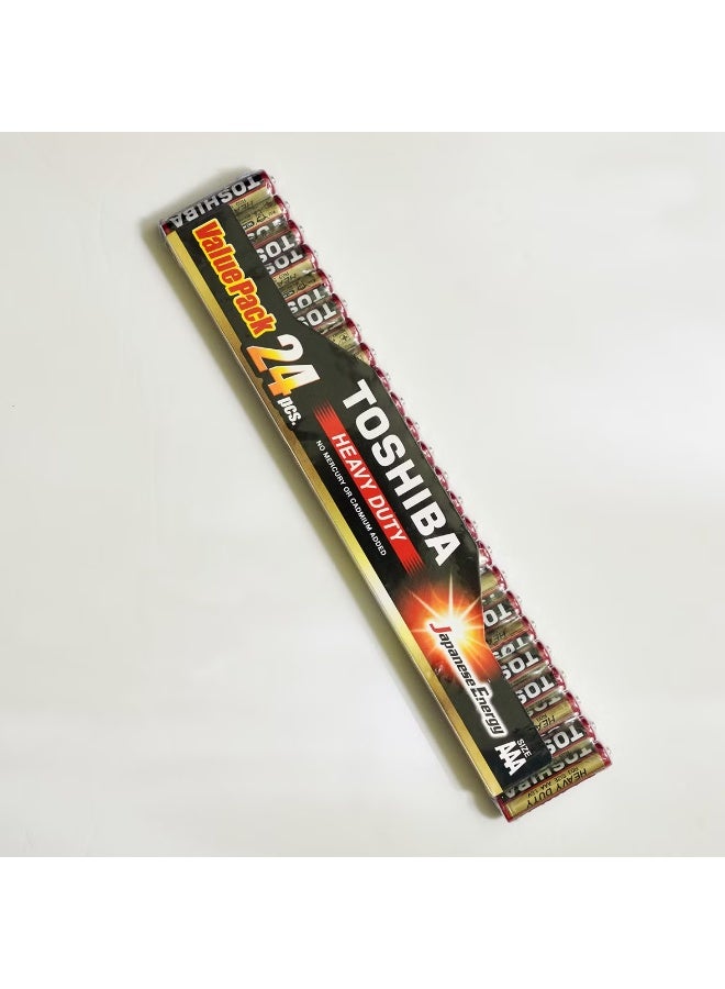 Toshiba 24-Piece heavy Duty Japanese Energy AAA Battery Multicolour - Image 2