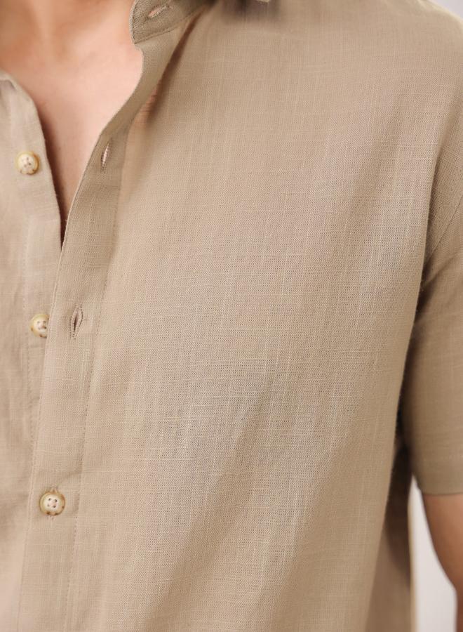 TRULOOM Men Solid Regular Fit Cotton Shirt - Image 5