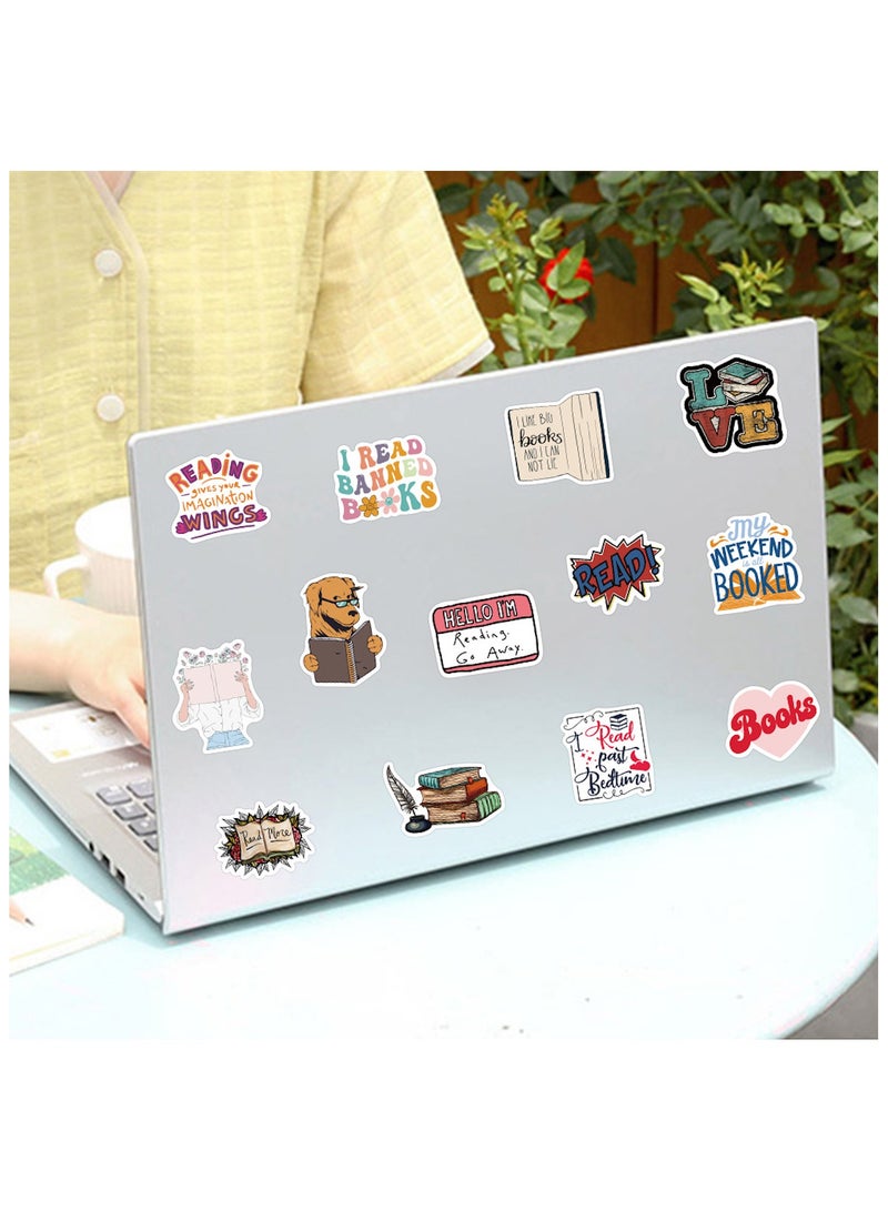 100 Pcs Love Read Stickers,Book Stickers for Water Bottles Vinyl Waterproof Stickers for Notebook Graffiti Decals for Kids Teens Girls Adults Gifts - Image 5