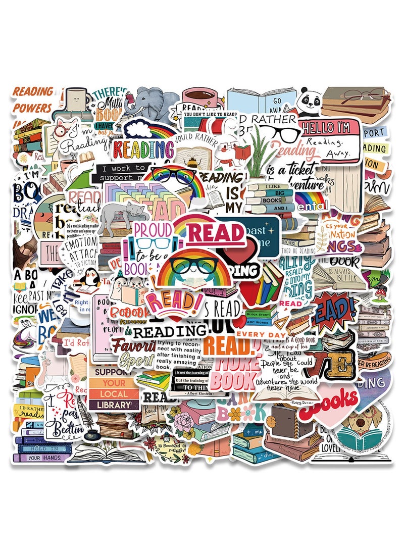 100 Pcs Love Read Stickers,Book Stickers for Water Bottles Vinyl Waterproof Stickers for Notebook Graffiti Decals for Kids Teens Girls Adults Gifts - Image 4