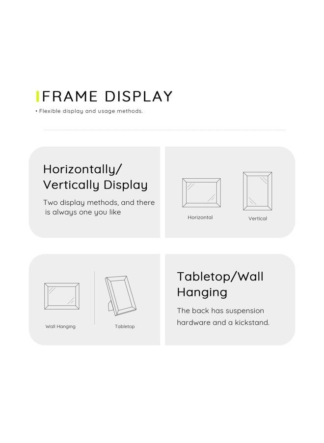 Picrit 11x14 Picture Frame Set of 12, Wall Gallery Photo Frames without Mat, Multi Photo Display for Home Decor, Black - Image 4