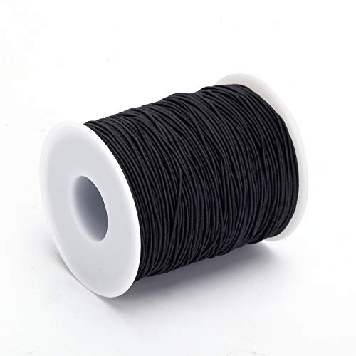 Senkary 0.8 mm Elastic String Cord Stretchy Bracelet String Beading Thread for Jewelry Making and Bracelet Making, 109 Yards, Black - Image 2