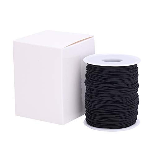 Senkary 0.8 mm Elastic String Cord Stretchy Bracelet String Beading Thread for Jewelry Making and Bracelet Making, 109 Yards, Black - Image 5