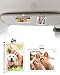 ESVNE 2Pcs 3x35 Magnetic Car Visor Photo Holders Strong Clipon Picture Frames for Sun Visor Personalized Photo Display for Family Pets Memories Car Accessories Christmas Gift with Secure Clips - Image 2
