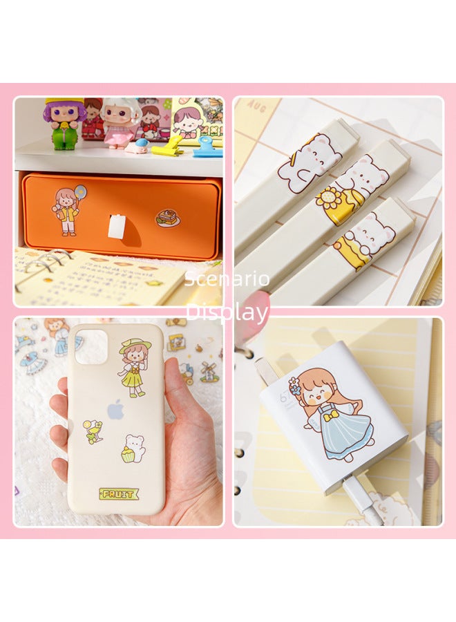 Twilight Pet Journal Stickers Girl Heart Cute Girl Children Stickers Suit Journal Tape Collage Material Stickers - Image 2