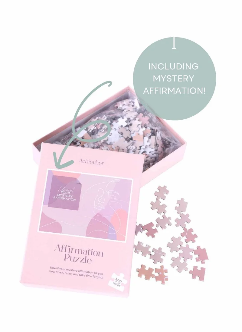 Prickly Pear Achievher 500 pc Mystery Affirmation Puzzle