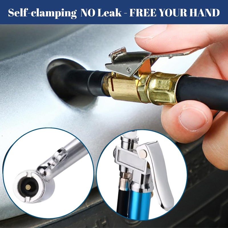 Akozon Tire Inflator with Gauge and Tire Pressure Gun 0-12 Bar - Image 2