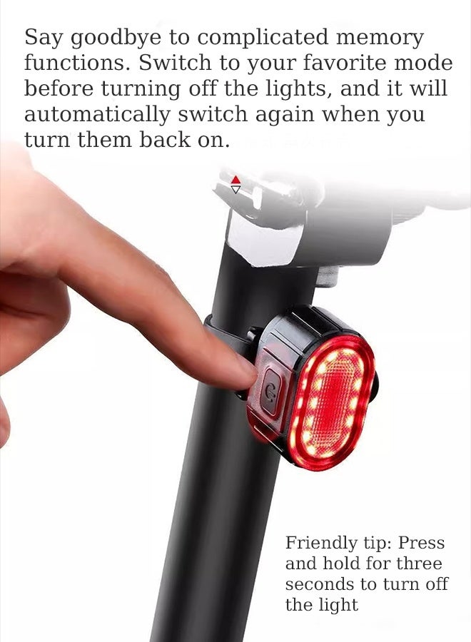 KANGLI 2 PCS Bike Lights Set, USB Rechargeable, Ultra Bright LED Cycle Light Front and Back Rear Light,  Waterproof Bike Light Set for Night Riding/Camping, Longer Battery Life - Image 2