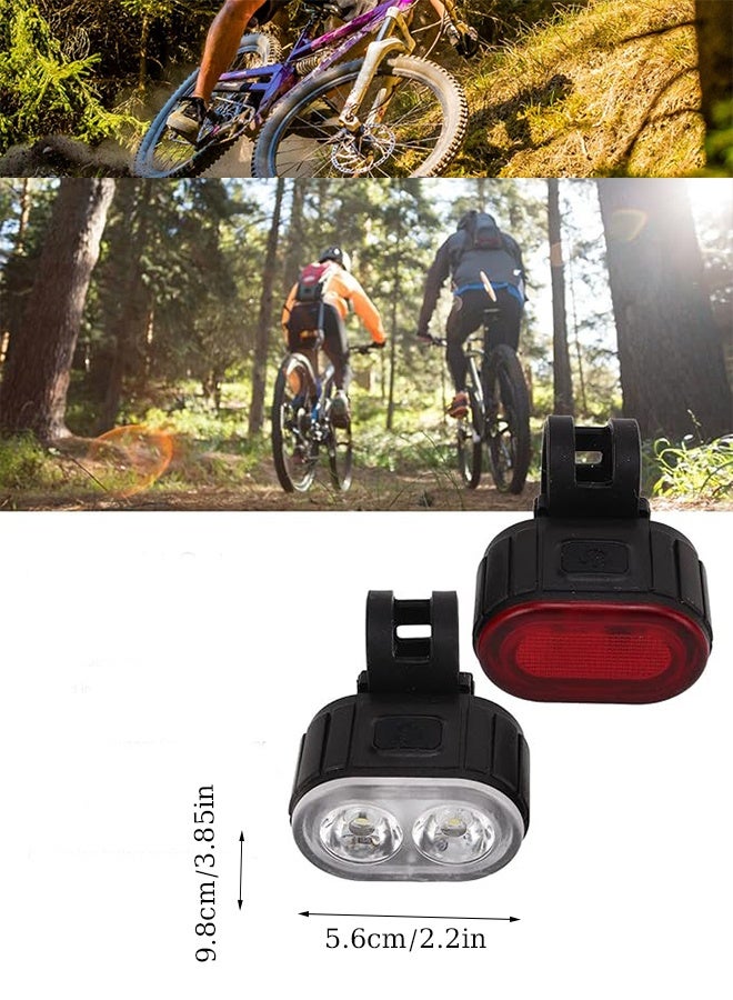 KANGLI 2 PCS Bike Lights Set, USB Rechargeable, Ultra Bright LED Cycle Light Front and Back Rear Light,  Waterproof Bike Light Set for Night Riding/Camping, Longer Battery Life - Image 5