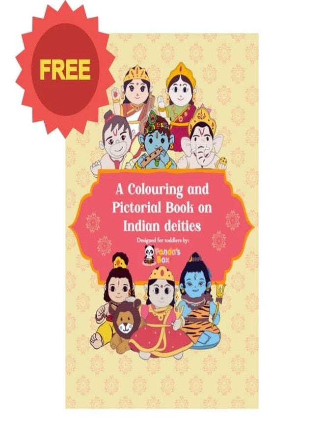 Panda's Box Lord Krishna & Radha Duo (Non-Musical) | Soft Plush Stuffed Toy | Non-Toxic, Safe | Divine Birthday & Festive Gift for Babies, Kids (Boys, Girls) | Free Colouring Book | 30CM - Image 2