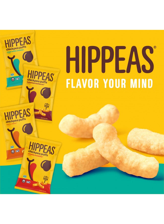 Hippeas Hippeas Chickpea Puffs, Vegan White Cheddar, 0.8 Ounce (Pack of 18), 3g Protein, 2g Fiber, Vegan, Gluten-Free, Crunchy, Plant Protein Snacks - Image 2