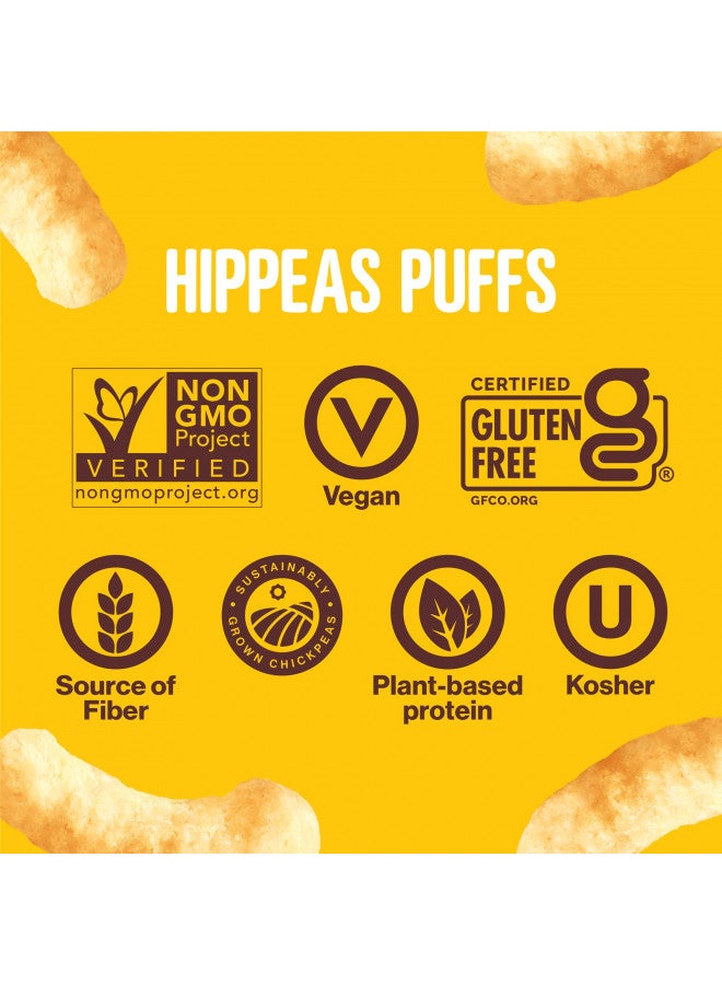 Hippeas Hippeas Chickpea Puffs, Vegan White Cheddar, 0.8 Ounce (Pack of 18), 3g Protein, 2g Fiber, Vegan, Gluten-Free, Crunchy, Plant Protein Snacks - Image 3