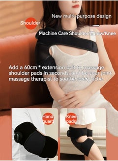 M MIAOYAN Electric heating knee pads, self-heating knee massager, warms old cold legs, knee joint hot compress pain physiotherapy artifact, sports injury repair massager (pair)  - Image 5