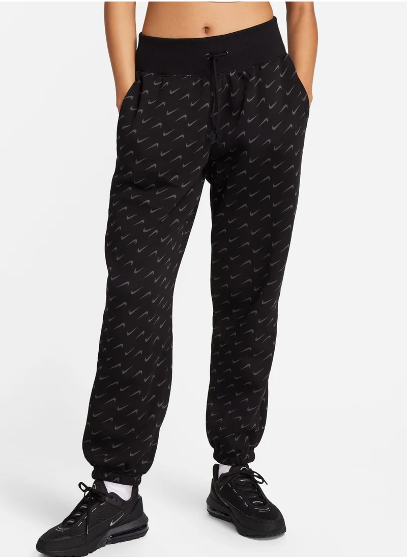 Nike Nsw Phoenix Fleece Oversized All Over Printed Pants