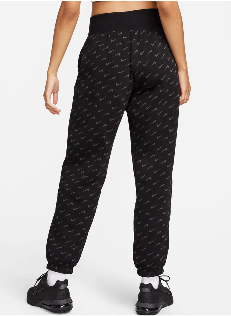 Nike Nsw Phoenix Fleece Oversized All Over Printed Pants