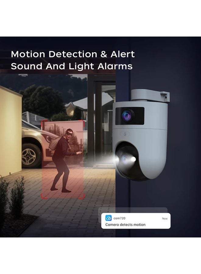 JOOAN Dual Wireless Security Camera UW30 32G 5G WiFi PTZ Tracking 1296P HD Color Night Vision - Image 5