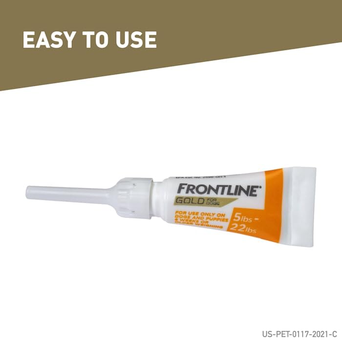 FRONTLINE Gold Flea & Tick Treatment for Small Dogs Up to 5 to 22 lbs., Pack of 3 - Image 5