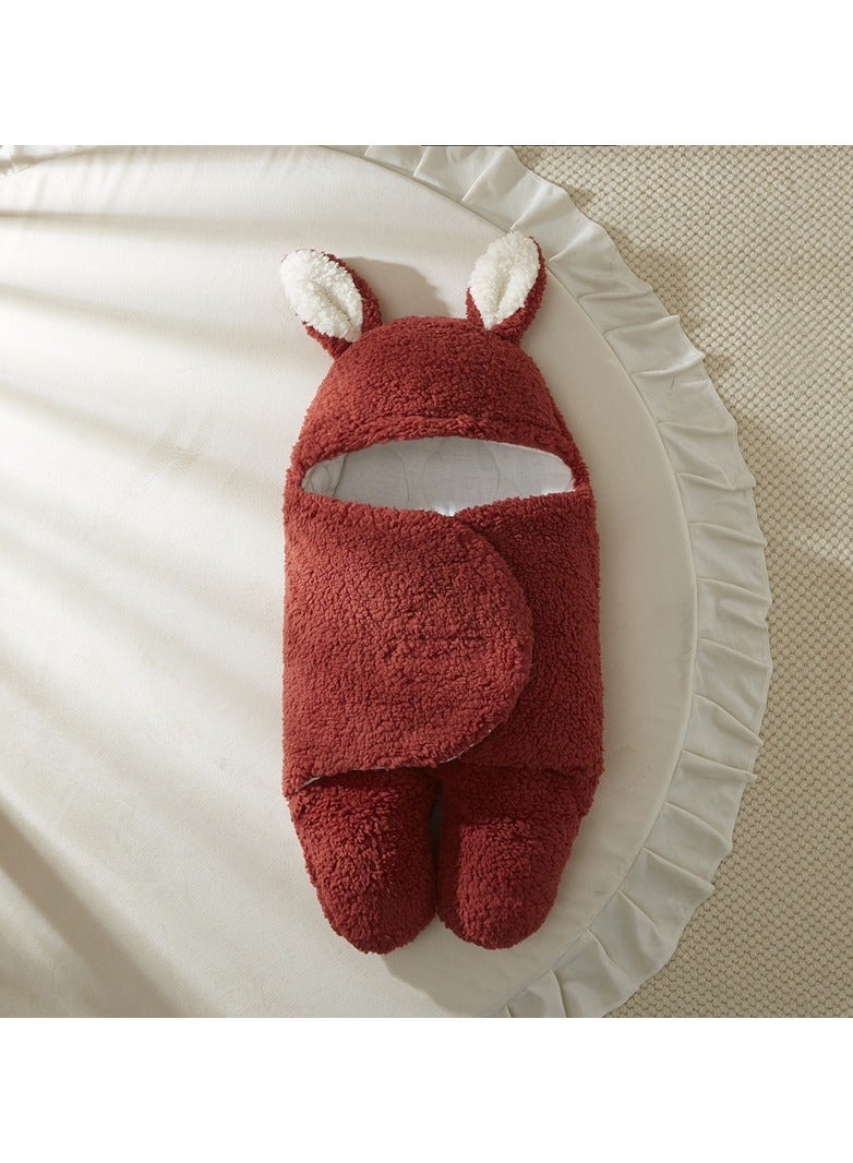 Loquat Baby Autumn And Winter berber Fleece Thickened  Swaddling Clothes