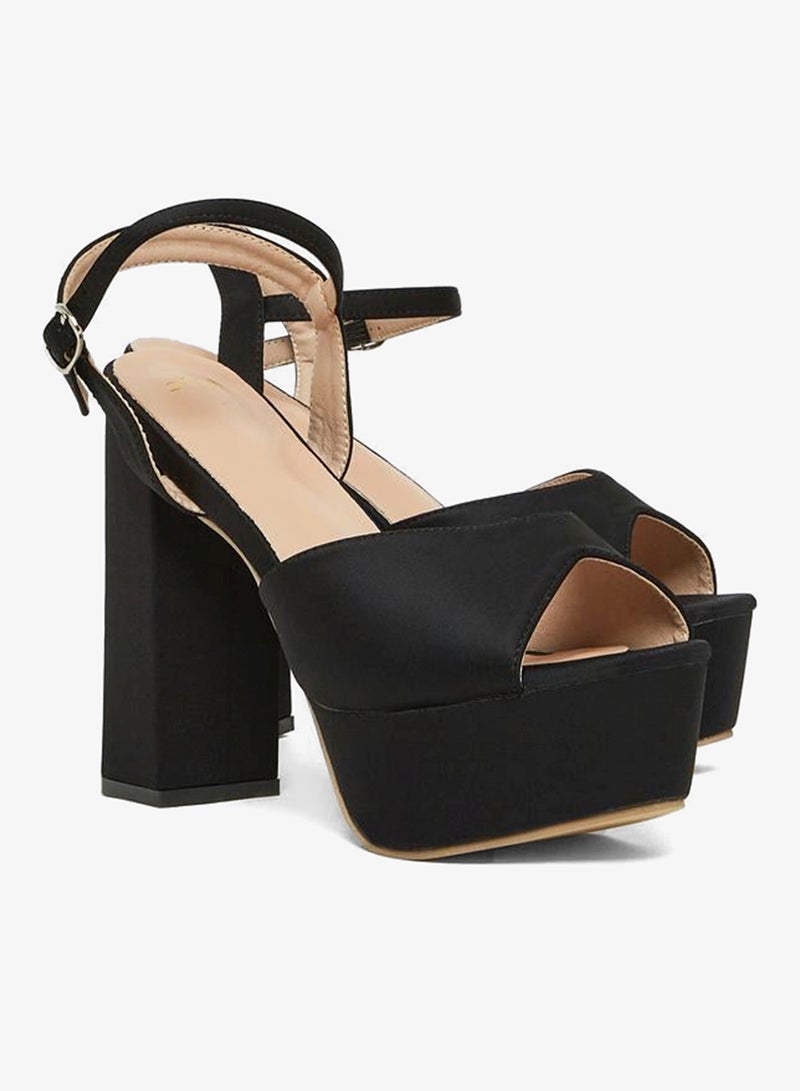 ستايلي صندل بكعب عريض بحزام للكاحل - Image 4
