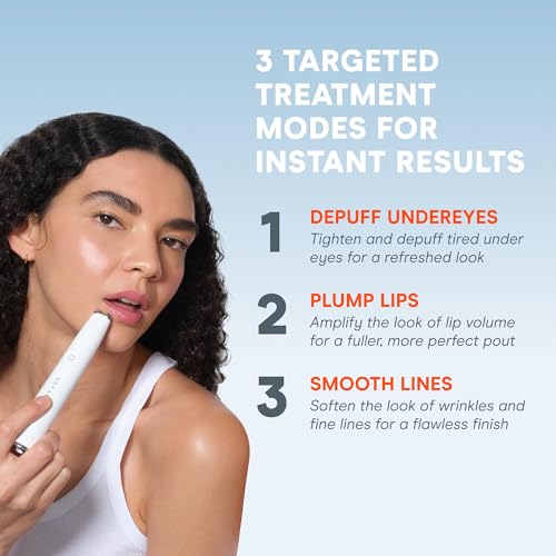 NuFACE FIX MicroWand Microcurrent Facial Device, FDA Cleared - Eyes, Lips & Lines Treatment with Serum Activator - Lip Plumper, Eye Depuffing Wand, Wrinkle & Smile Line Reducer, 3 On-The-Go Modes - Image 4
