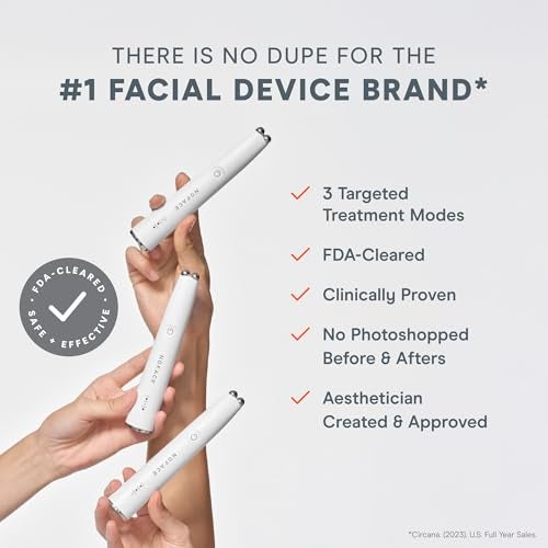 NuFACE FIX MicroWand Microcurrent Facial Device, FDA Cleared - Eyes, Lips & Lines Treatment with Serum Activator - Lip Plumper, Eye Depuffing Wand, Wrinkle & Smile Line Reducer, 3 On-The-Go Modes - Image 3